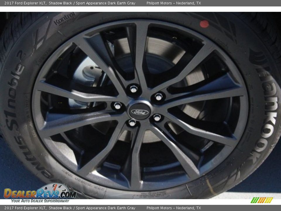 2017 Ford Explorer XLT Shadow Black / Sport Appearance Dark Earth Gray Photo #5