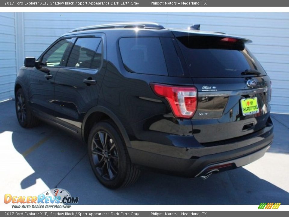 2017 Ford Explorer XLT Shadow Black / Sport Appearance Dark Earth Gray Photo #6