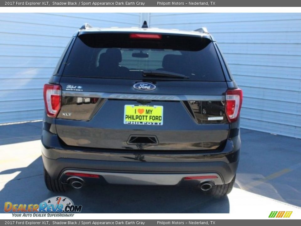 2017 Ford Explorer XLT Shadow Black / Sport Appearance Dark Earth Gray Photo #7