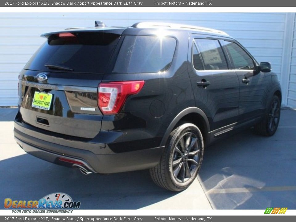 2017 Ford Explorer XLT Shadow Black / Sport Appearance Dark Earth Gray Photo #8
