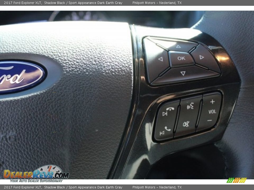 2017 Ford Explorer XLT Shadow Black / Sport Appearance Dark Earth Gray Photo #19