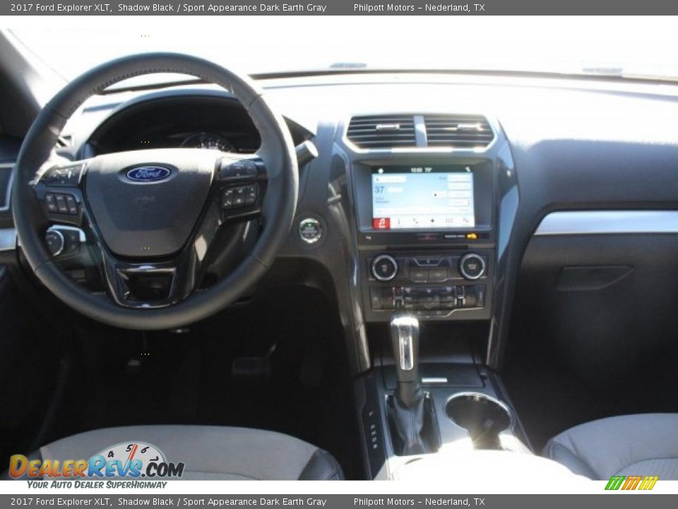 2017 Ford Explorer XLT Shadow Black / Sport Appearance Dark Earth Gray Photo #25