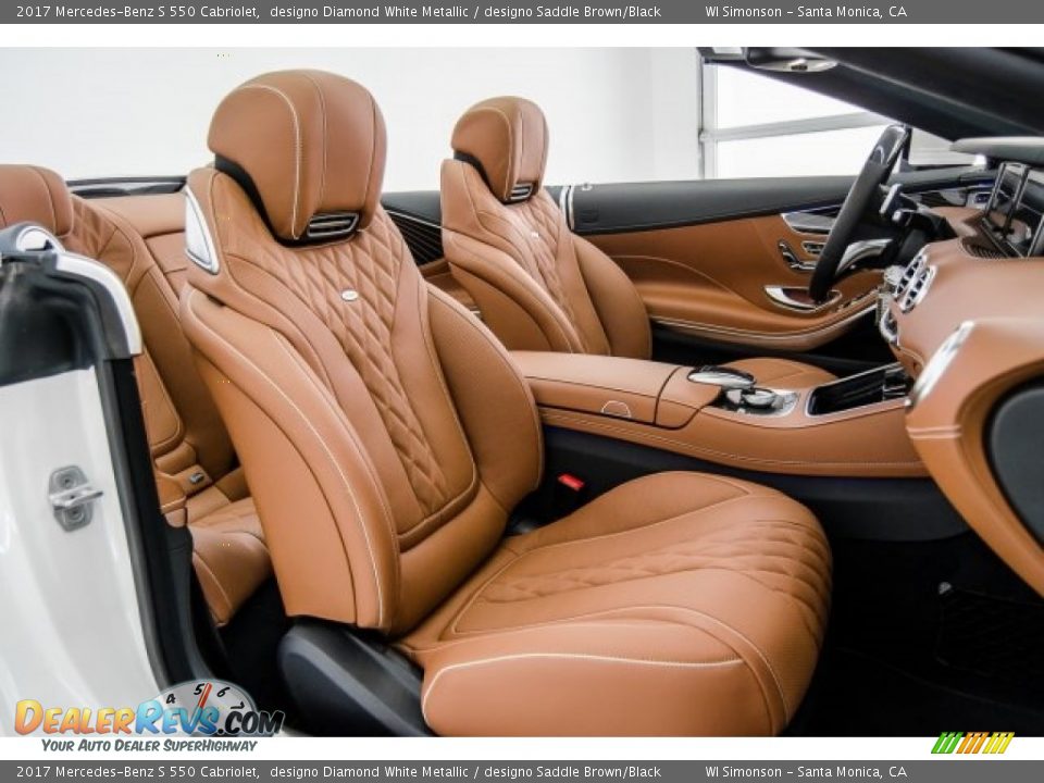 designo Saddle Brown/Black Interior - 2017 Mercedes-Benz S 550 Cabriolet Photo #6