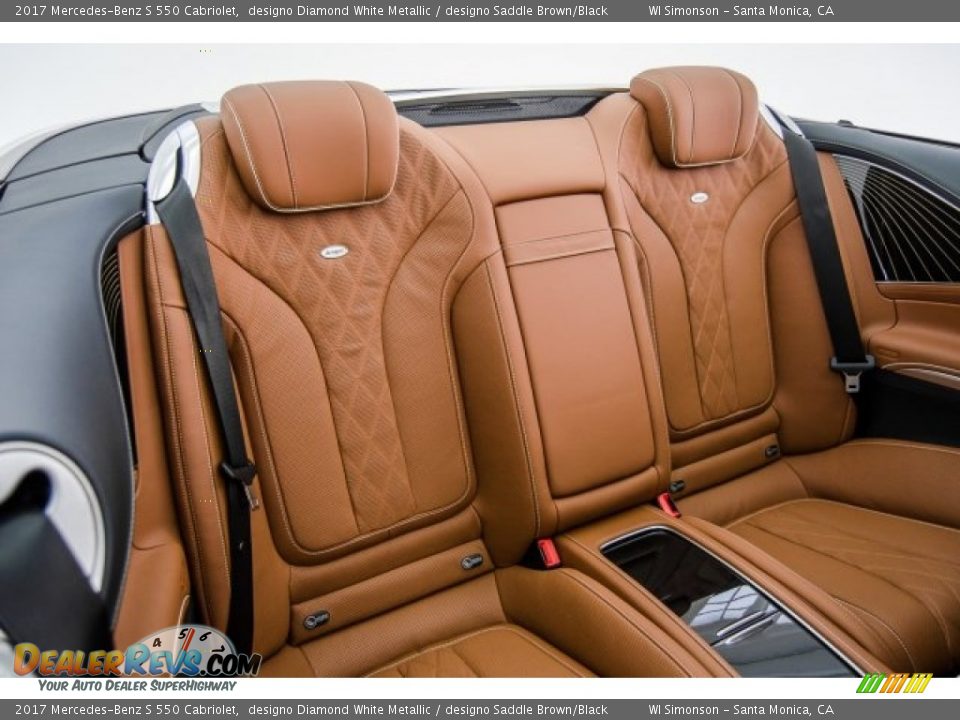 Rear Seat of 2017 Mercedes-Benz S 550 Cabriolet Photo #14