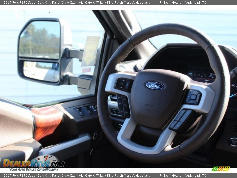 2017 Ford F250 Super Duty King Ranch Crew Cab 4x4 Oxford White / King Ranch Mesa Antique Java Photo #26