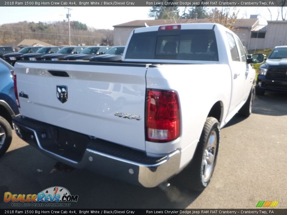 2018 Ram 1500 Big Horn Crew Cab 4x4 Bright White / Black/Diesel Gray Photo #5