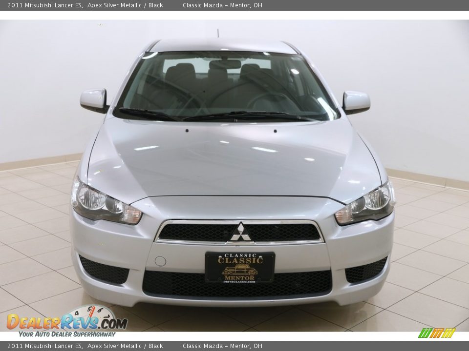 2011 Mitsubishi Lancer ES Apex Silver Metallic / Black Photo #2