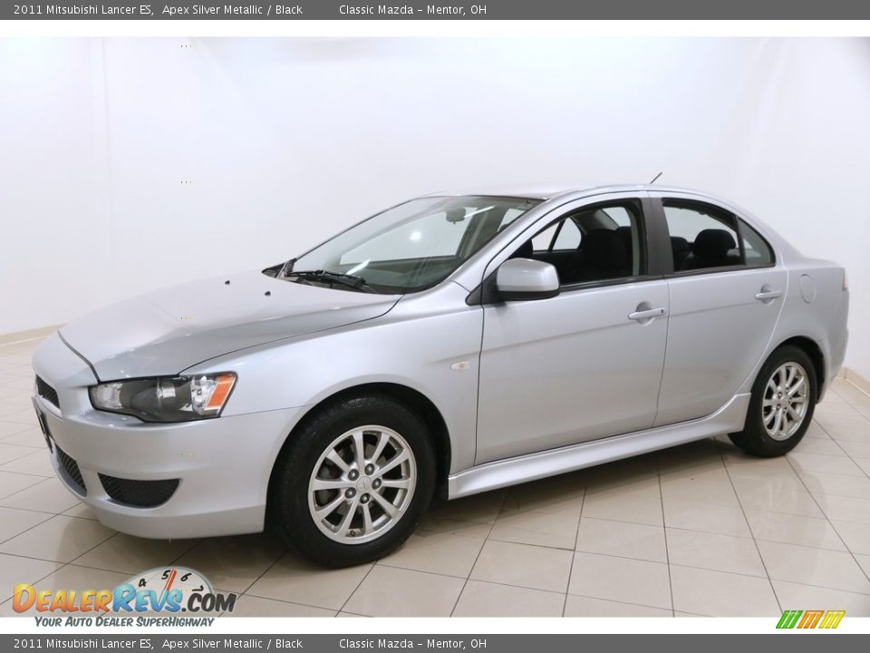 2011 Mitsubishi Lancer ES Apex Silver Metallic / Black Photo #3