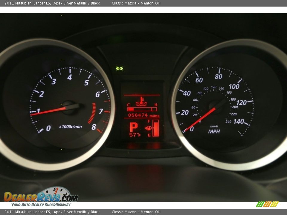 2011 Mitsubishi Lancer ES Apex Silver Metallic / Black Photo #8