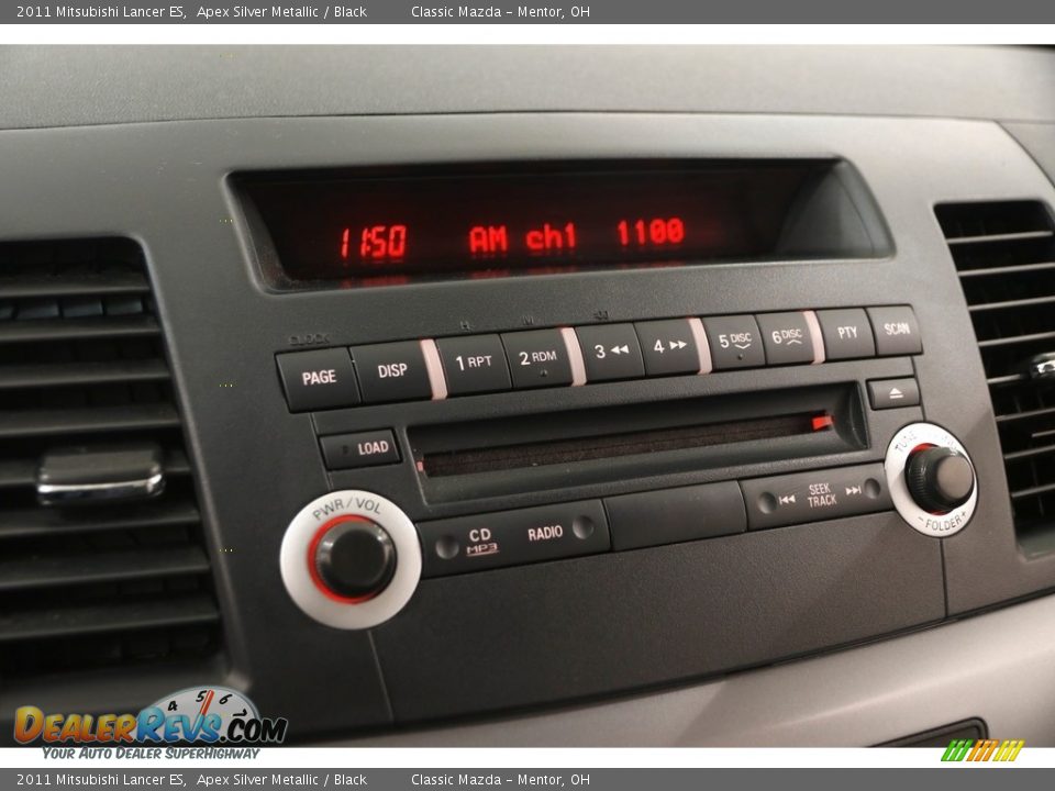 2011 Mitsubishi Lancer ES Apex Silver Metallic / Black Photo #11