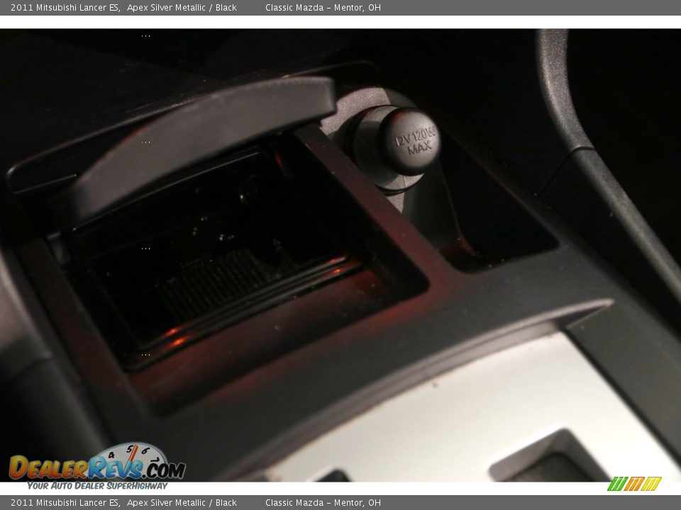 2011 Mitsubishi Lancer ES Apex Silver Metallic / Black Photo #16