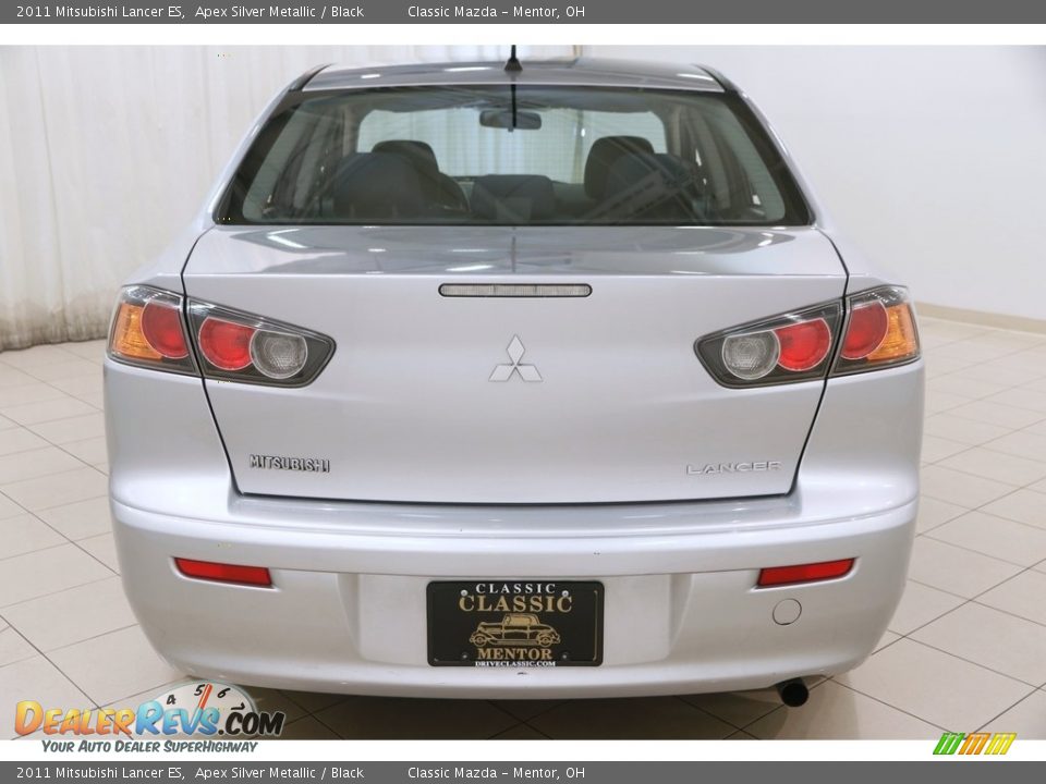 2011 Mitsubishi Lancer ES Apex Silver Metallic / Black Photo #24