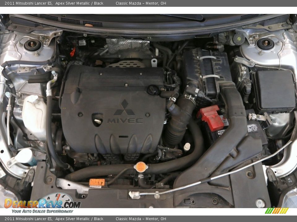 2011 Mitsubishi Lancer ES Apex Silver Metallic / Black Photo #25