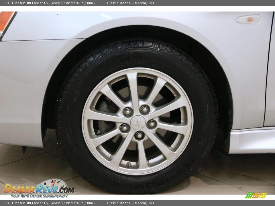 2011 Mitsubishi Lancer ES Apex Silver Metallic / Black Photo #26