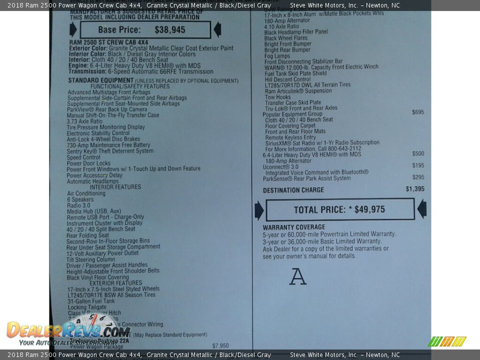 2018 Ram 2500 Power Wagon Crew Cab 4x4 Granite Crystal Metallic / Black/Diesel Gray Photo #31