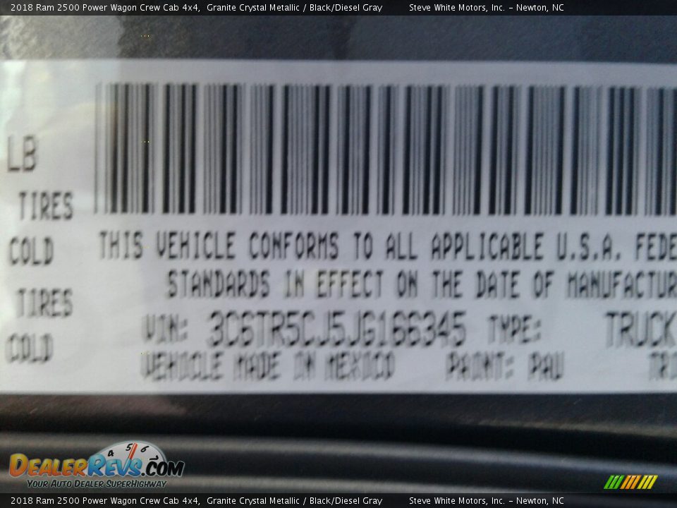 2018 Ram 2500 Power Wagon Crew Cab 4x4 Granite Crystal Metallic / Black/Diesel Gray Photo #32