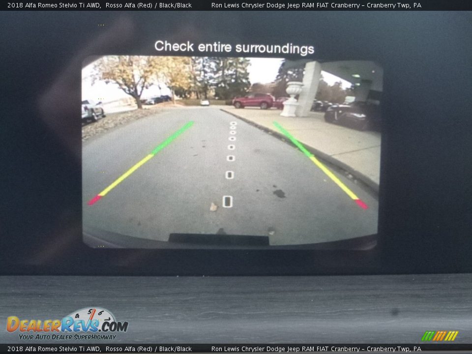 2018 Alfa Romeo Stelvio Ti AWD Rosso Alfa (Red) / Black/Black Photo #25