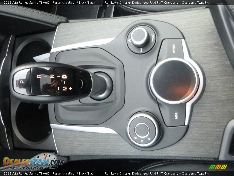 2018 Alfa Romeo Stelvio Ti AWD Rosso Alfa (Red) / Black/Black Photo #29