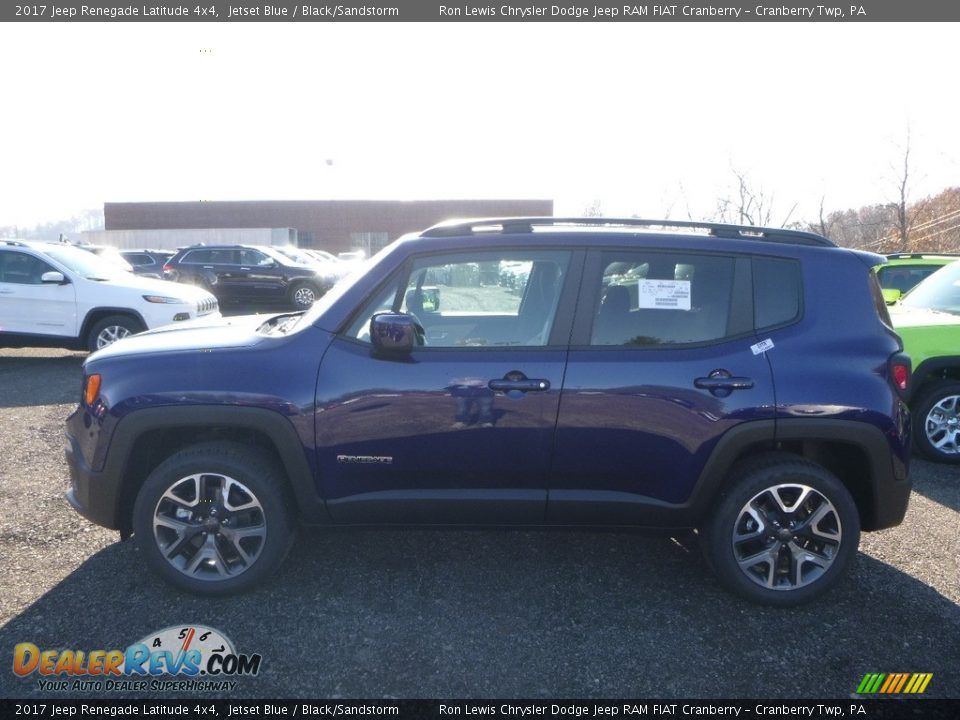 2017 Jeep Renegade Latitude 4x4 Jetset Blue / Black/Sandstorm Photo #2