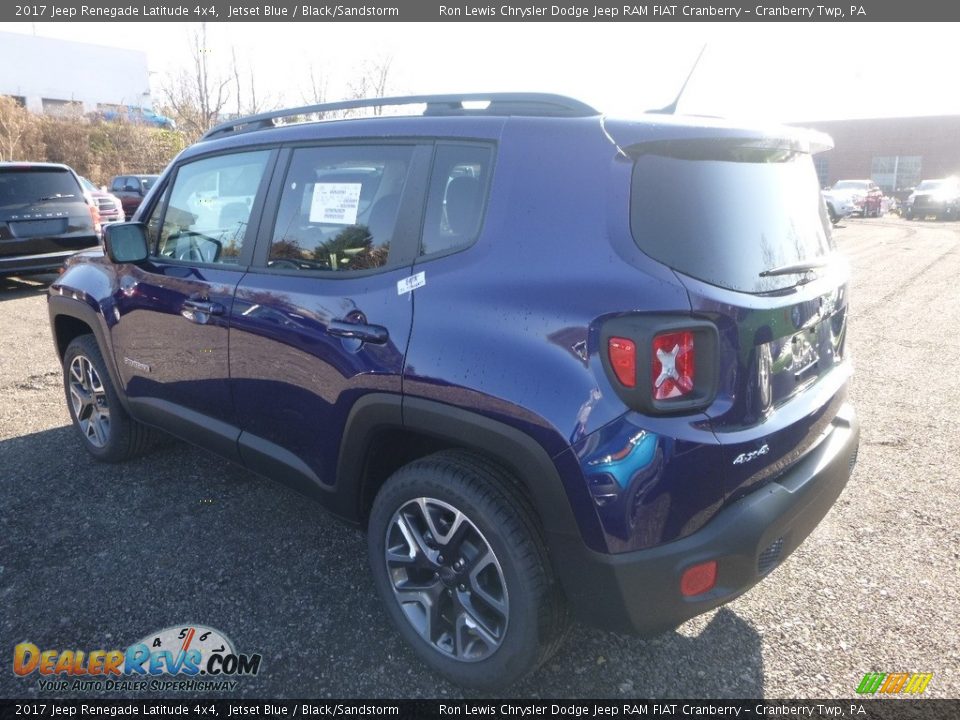 2017 Jeep Renegade Latitude 4x4 Jetset Blue / Black/Sandstorm Photo #3