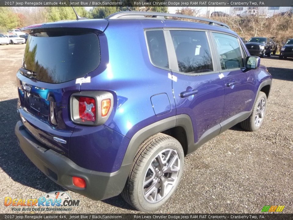 2017 Jeep Renegade Latitude 4x4 Jetset Blue / Black/Sandstorm Photo #5