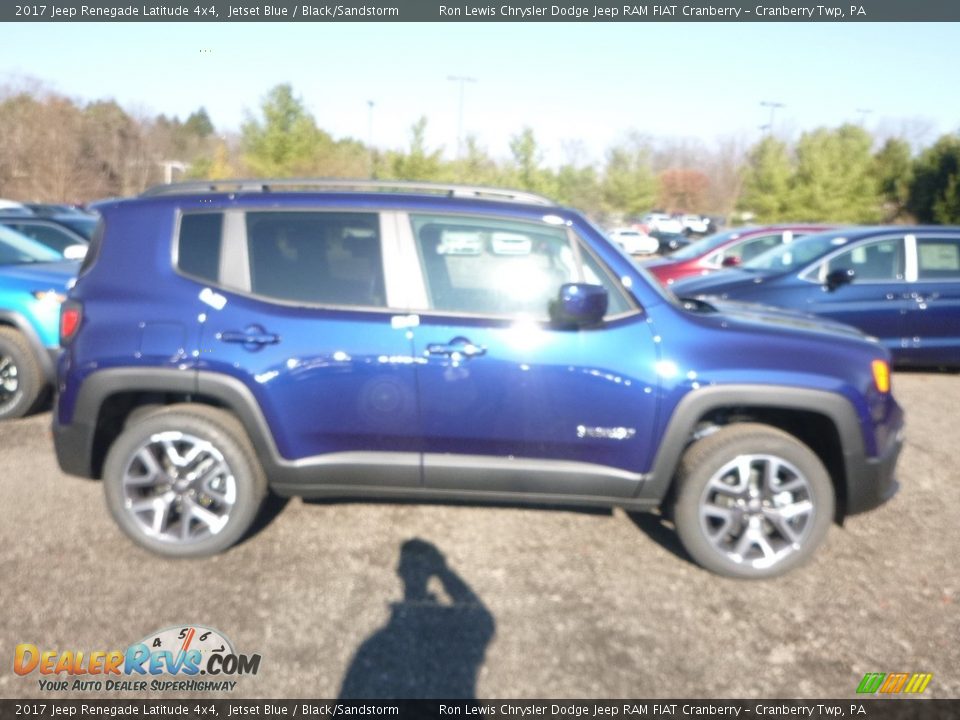 2017 Jeep Renegade Latitude 4x4 Jetset Blue / Black/Sandstorm Photo #6