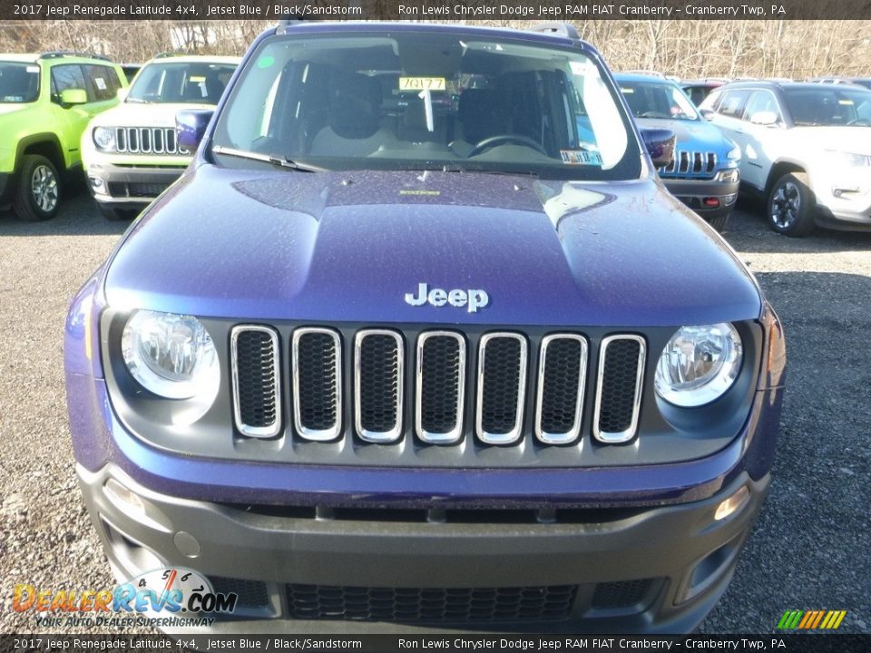 2017 Jeep Renegade Latitude 4x4 Jetset Blue / Black/Sandstorm Photo #8