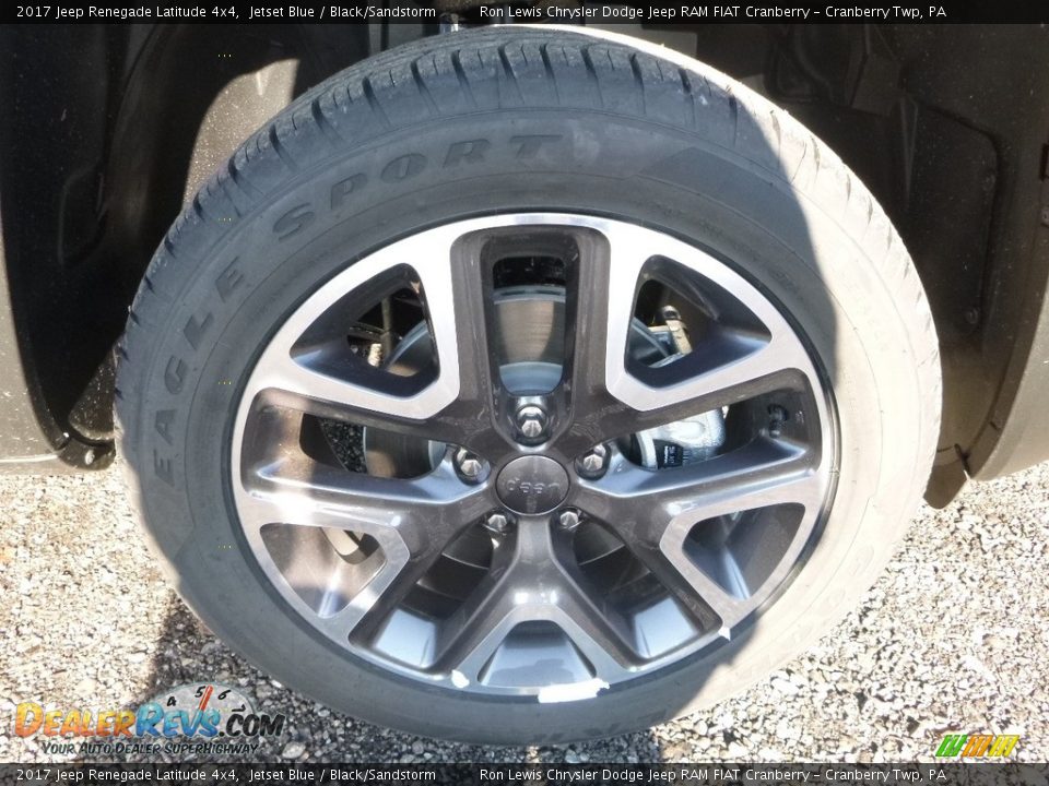 2017 Jeep Renegade Latitude 4x4 Jetset Blue / Black/Sandstorm Photo #9
