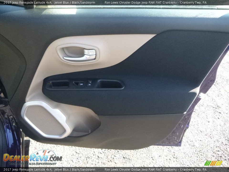 2017 Jeep Renegade Latitude 4x4 Jetset Blue / Black/Sandstorm Photo #11