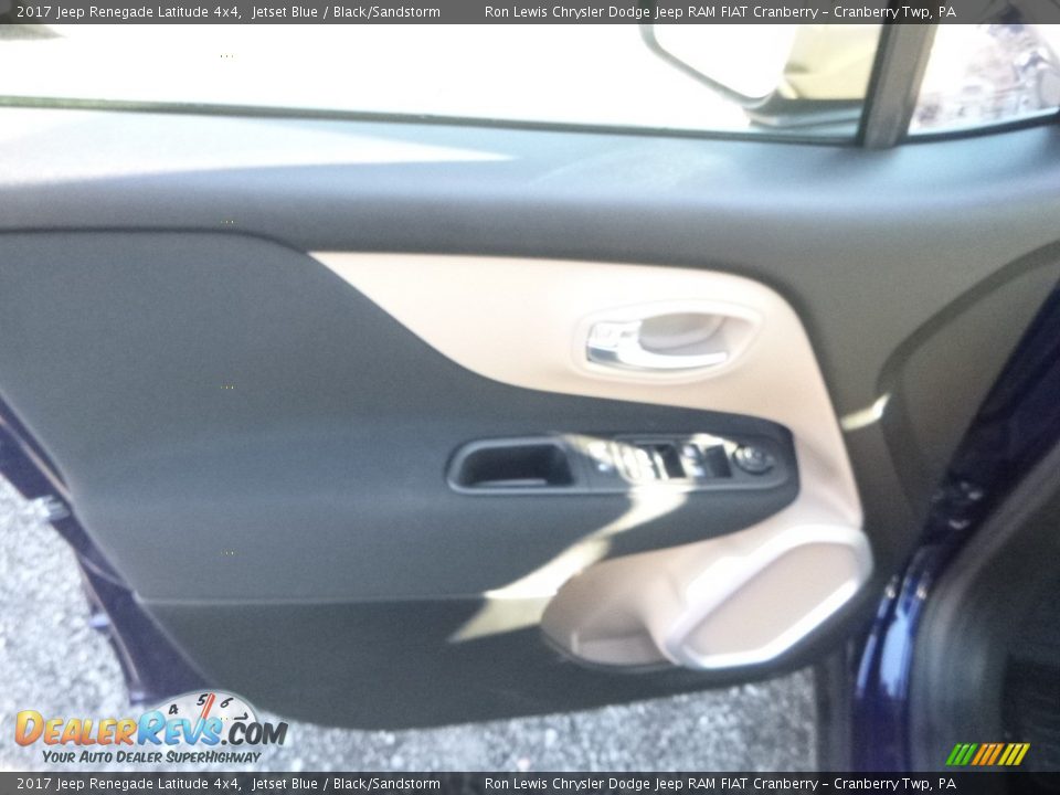 2017 Jeep Renegade Latitude 4x4 Jetset Blue / Black/Sandstorm Photo #13