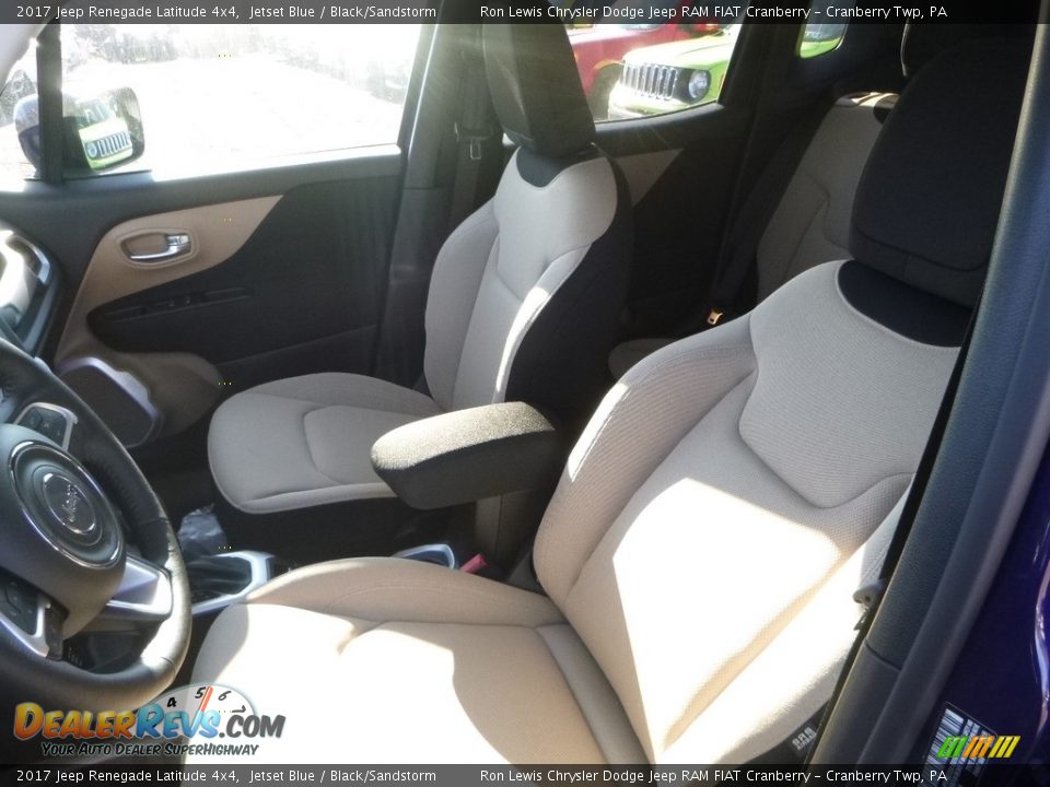 2017 Jeep Renegade Latitude 4x4 Jetset Blue / Black/Sandstorm Photo #15