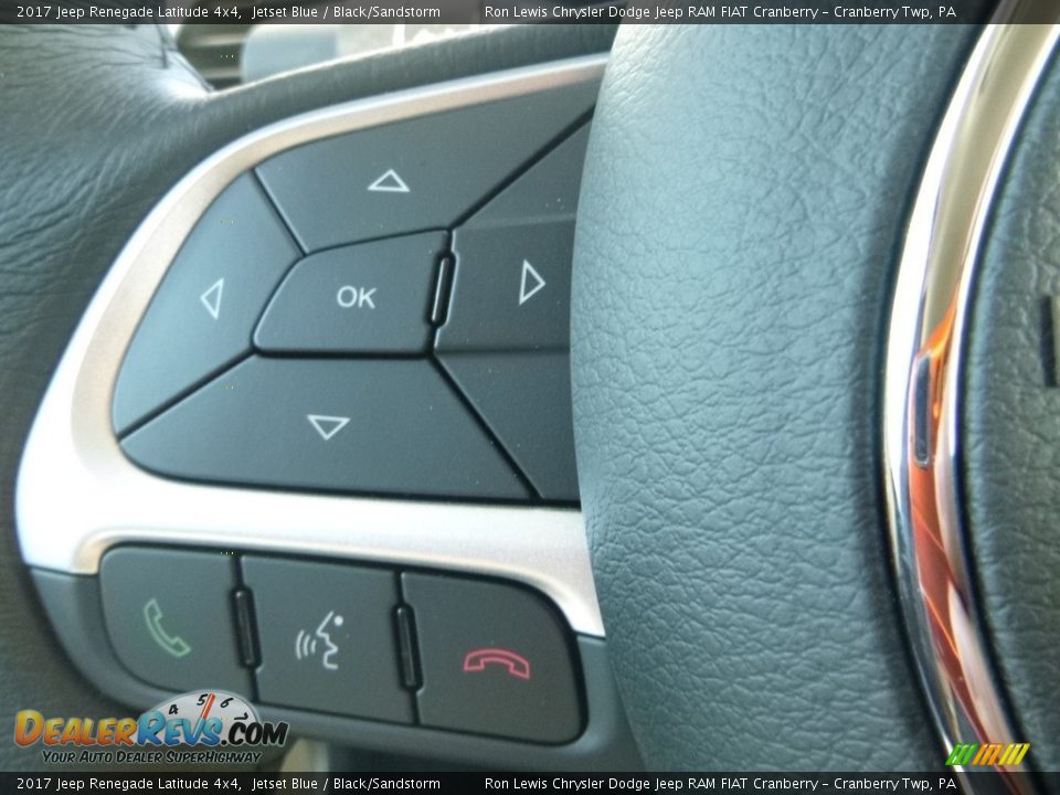 2017 Jeep Renegade Latitude 4x4 Jetset Blue / Black/Sandstorm Photo #20