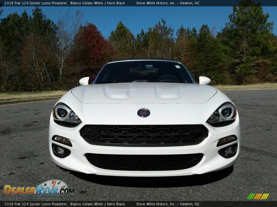 2018 Fiat 124 Spider Lusso Roadster Bianco Gelato White / Nero Black Photo #4