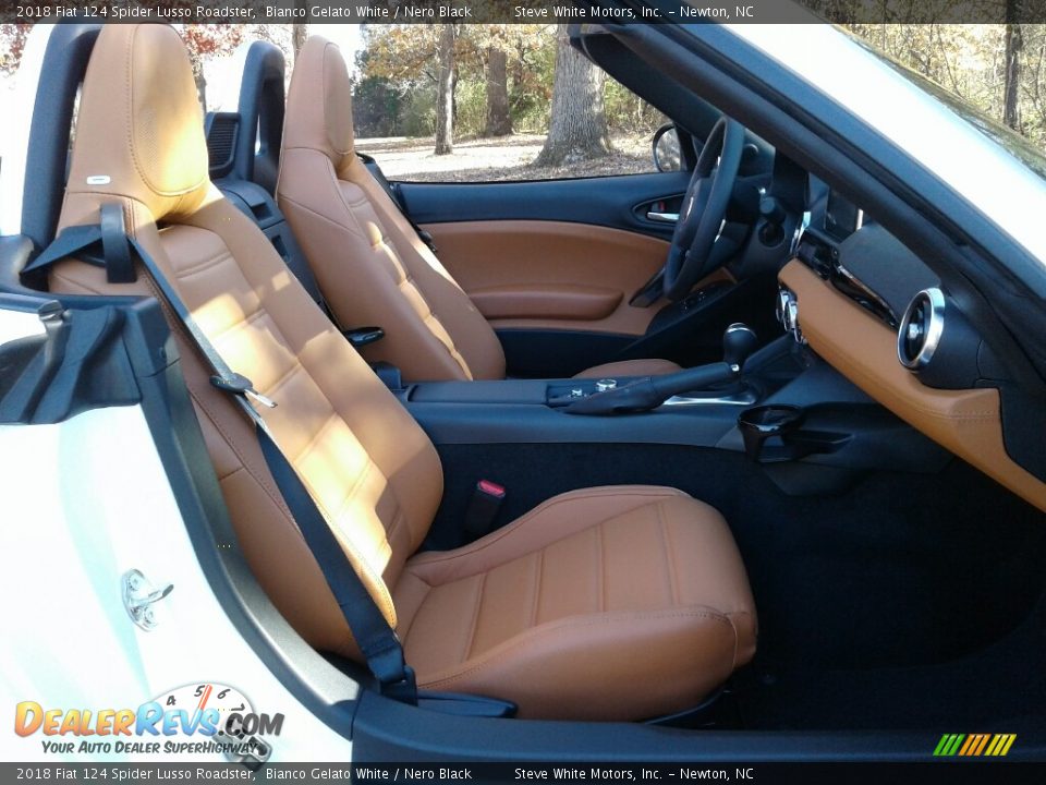 2018 Fiat 124 Spider Lusso Roadster Bianco Gelato White / Nero Black Photo #12
