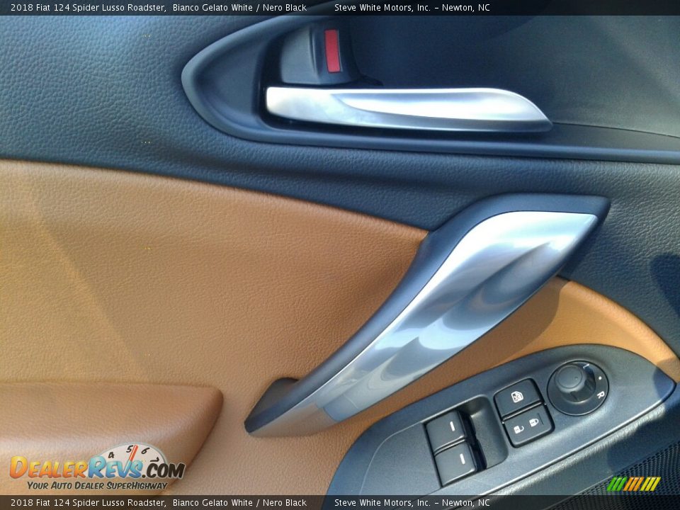 2018 Fiat 124 Spider Lusso Roadster Bianco Gelato White / Nero Black Photo #13