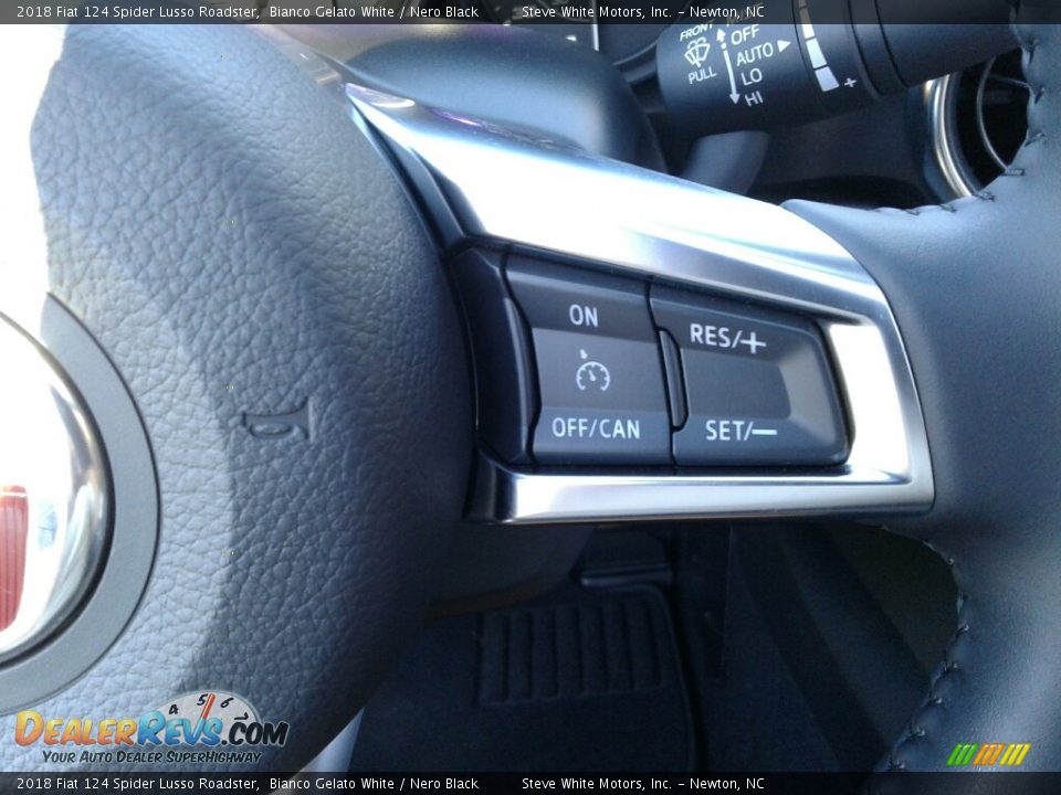 2018 Fiat 124 Spider Lusso Roadster Bianco Gelato White / Nero Black Photo #16