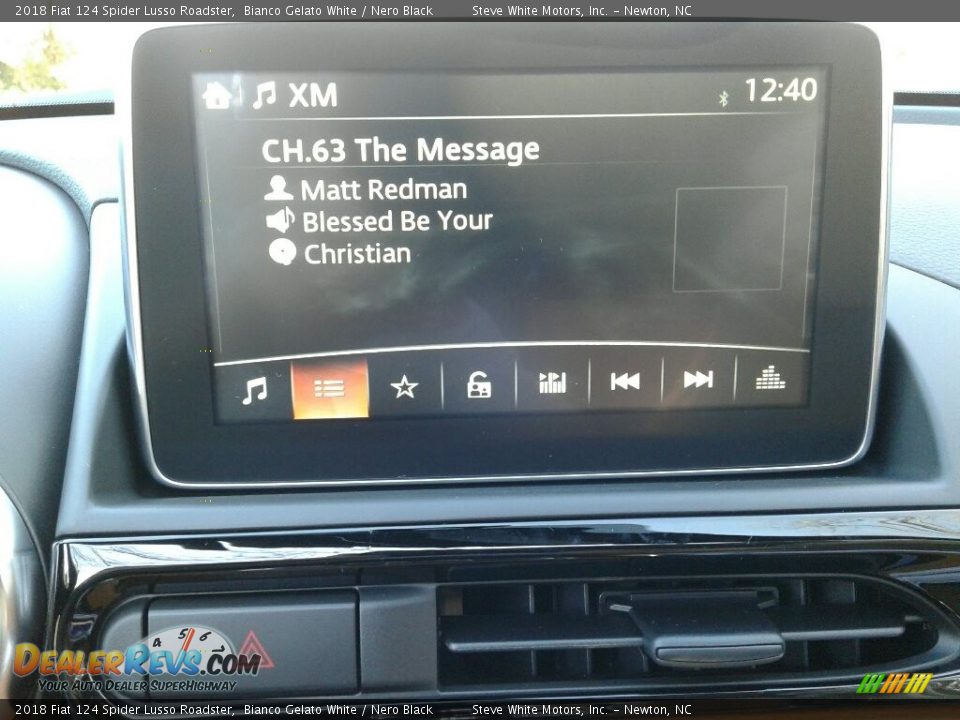 2018 Fiat 124 Spider Lusso Roadster Bianco Gelato White / Nero Black Photo #18