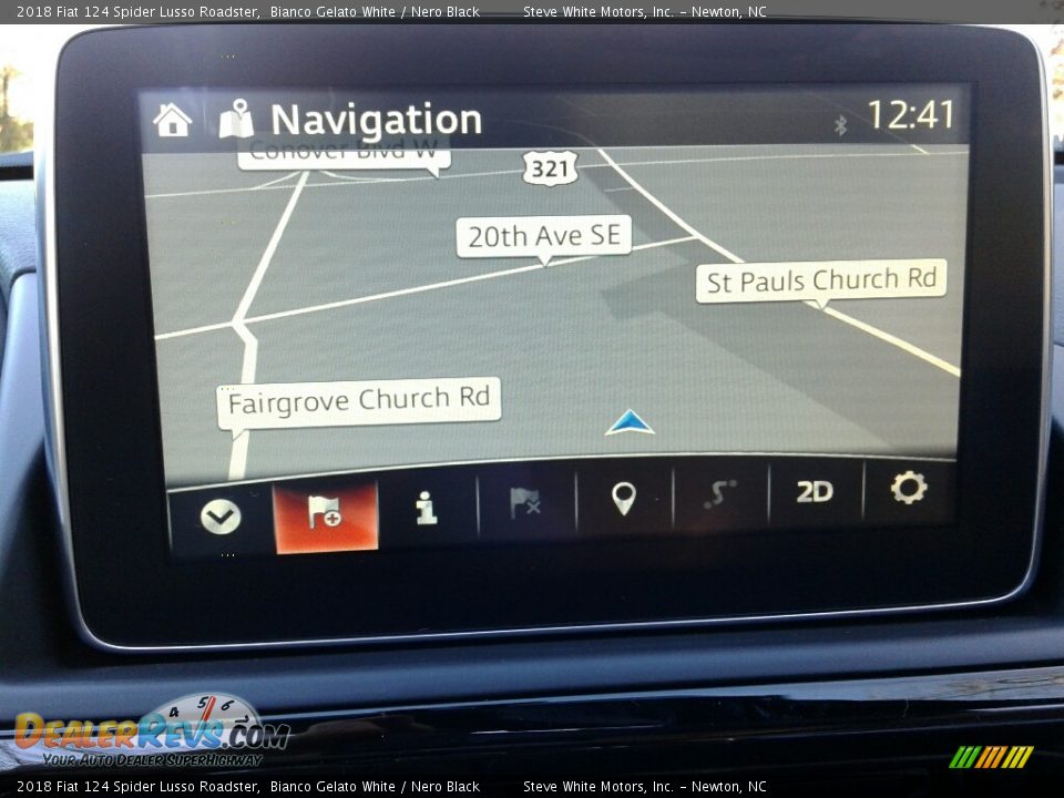 2018 Fiat 124 Spider Lusso Roadster Bianco Gelato White / Nero Black Photo #20
