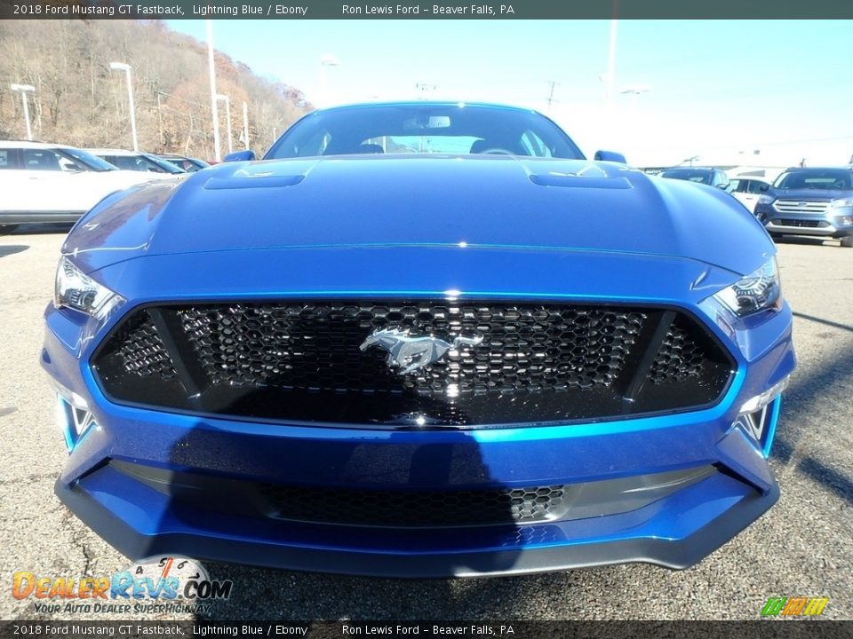 2018 Ford Mustang GT Fastback Lightning Blue / Ebony Photo #7