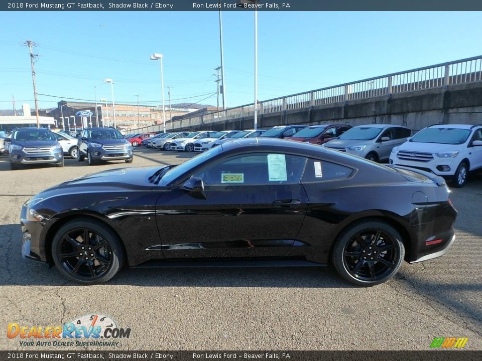 2018 Ford Mustang GT Fastback Shadow Black / Ebony Photo #5