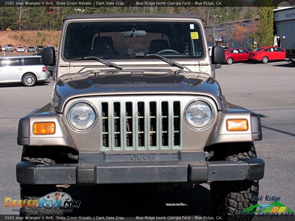 2003 Jeep Wrangler X 4x4 Shale Green Metallic / Dark Slate Gray Photo #4