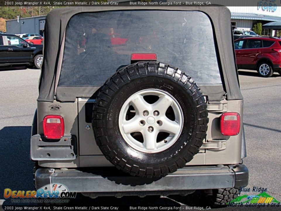 2003 Jeep Wrangler X 4x4 Shale Green Metallic / Dark Slate Gray Photo #5