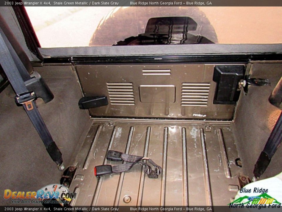 2003 Jeep Wrangler X 4x4 Shale Green Metallic / Dark Slate Gray Photo #17