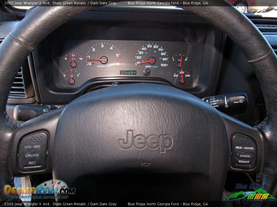 2003 Jeep Wrangler X 4x4 Shale Green Metallic / Dark Slate Gray Photo #19