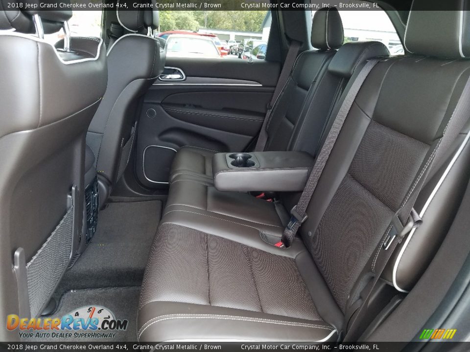 Rear Seat of 2018 Jeep Grand Cherokee Overland 4x4 Photo #10