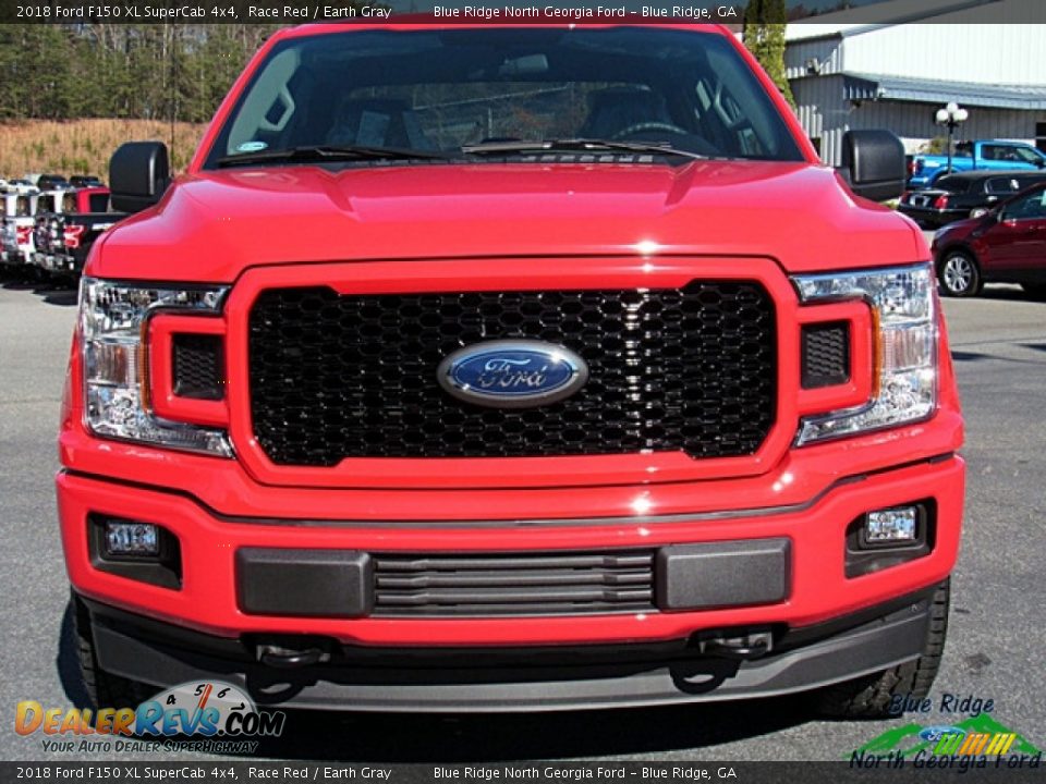 2018 Ford F150 XL SuperCab 4x4 Race Red / Earth Gray Photo #8