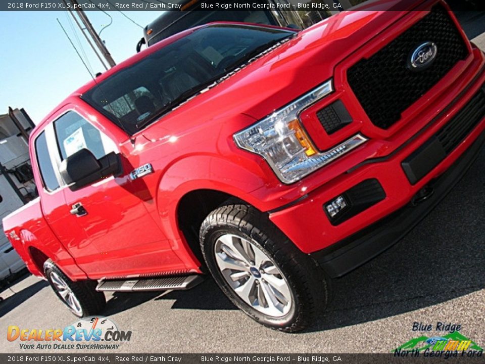 2018 Ford F150 XL SuperCab 4x4 Race Red / Earth Gray Photo #29