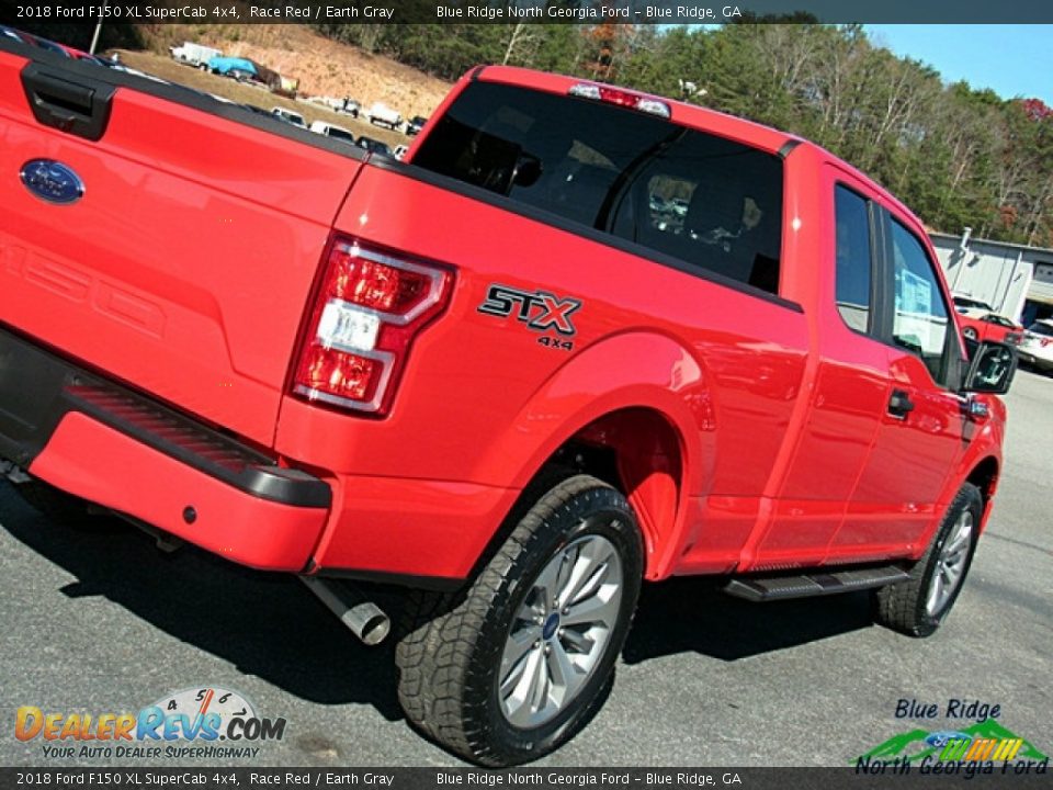 2018 Ford F150 XL SuperCab 4x4 Race Red / Earth Gray Photo #30