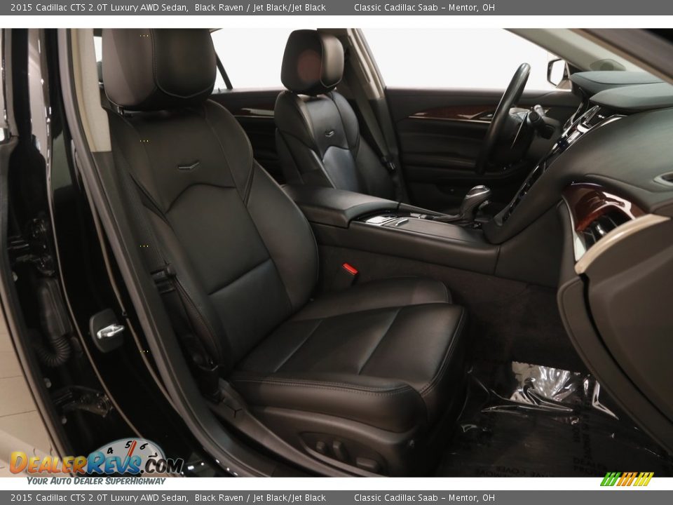 2015 Cadillac CTS 2.0T Luxury AWD Sedan Black Raven / Jet Black/Jet Black Photo #17
