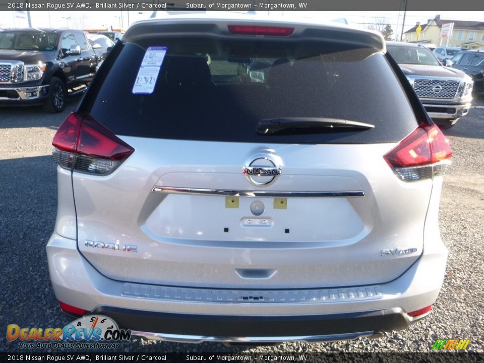 2018 Nissan Rogue SV AWD Brilliant Silver / Charcoal Photo #9